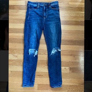 american eagle next stretch ripped skinny jeans
